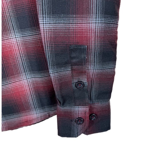 DIXXON Women’s The Count Plaid Pearl Snap Flannel M Limited Edition - Picture 5 of 12